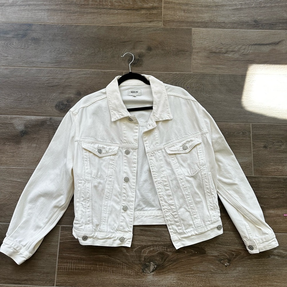 Women's creamy White Denim Jacket